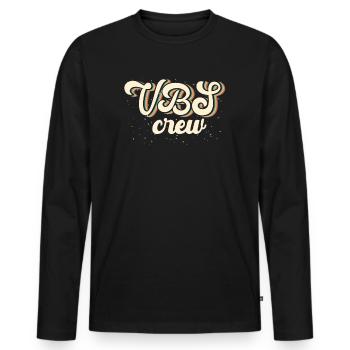 VBS-Besatzung - Männer Premium Bio Langarmshirt - Schwarz - Vorne - Nico (187cm)