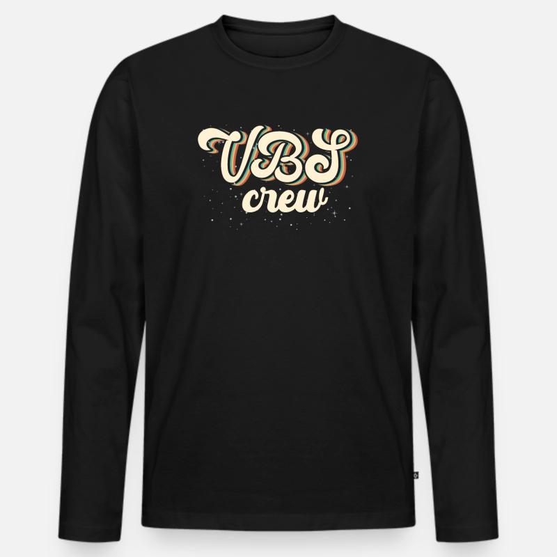 VBS-Besatzung - Männer Premium Bio Langarmshirt - Schwarz