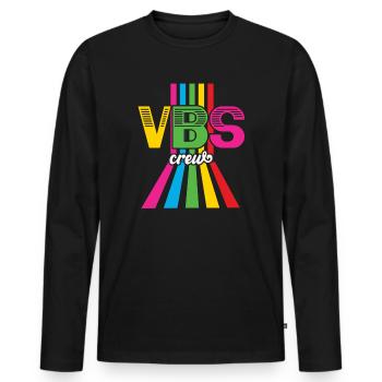 VBS-Besatzung - Männer Premium Bio Langarmshirt - Schwarz - Vorne - Nico (187cm)