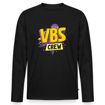 VBS-Besatzung - Männer Premium Bio Langarmshirt - Schwarz - Vorne - Nico (187cm)