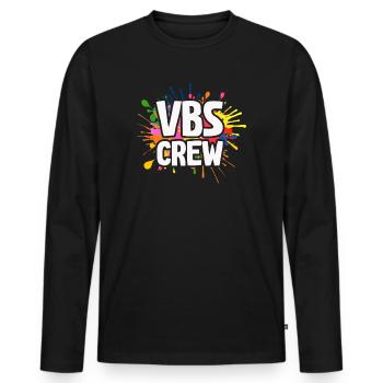 VBS-Besatzung - Männer Premium Bio Langarmshirt - Schwarz - Vorne - Nico (187cm)