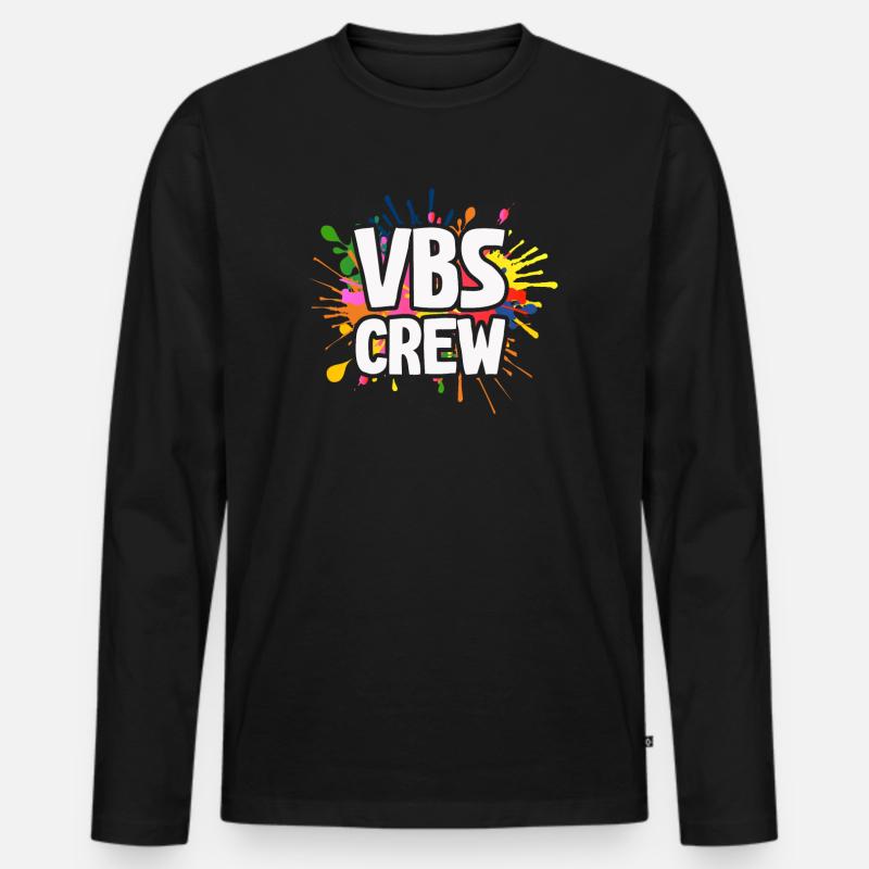 VBS-Besatzung - Männer Premium Bio Langarmshirt - Schwarz
