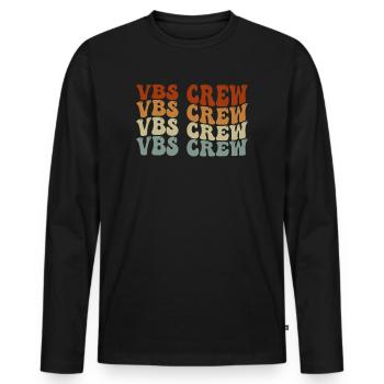 VBS-Besatzung - Männer Premium Bio Langarmshirt - Schwarz - Vorne - Nico (187cm)