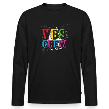 VBS-Besatzung - Männer Premium Bio Langarmshirt - Schwarz - Vorne - Nico (187cm)