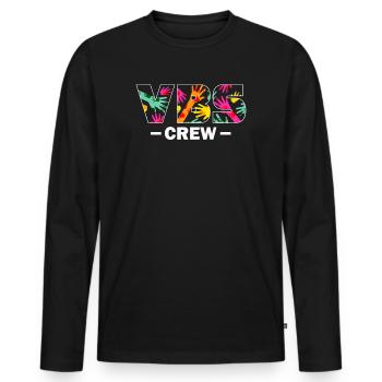 VBS-Besatzung - Männer Premium Bio Langarmshirt - Schwarz - Vorne - Nico (187cm)