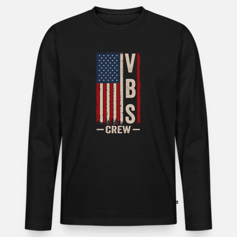 VBS-Besatzung - Männer Premium Bio Langarmshirt - Schwarz