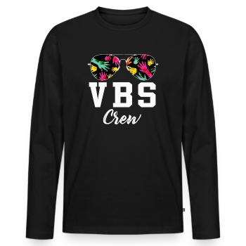 VBS-Besatzung - Männer Premium Bio Langarmshirt - Schwarz - Vorne - Nico (187cm)
