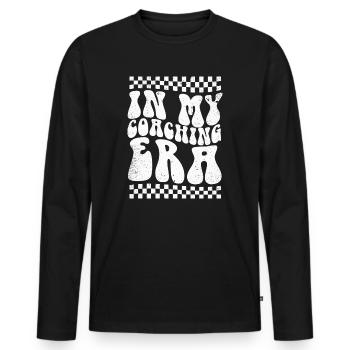 Coach Era Coaching Tees Sports Team Staff - Men's Premium Organic Long Sleeve Shirt - black - Front - Nico (187cm)