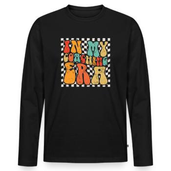 Coach Era Coaching Tees Sports Team Staff - Men's Premium Organic Long Sleeve Shirt - black - Front - Nico (187cm)