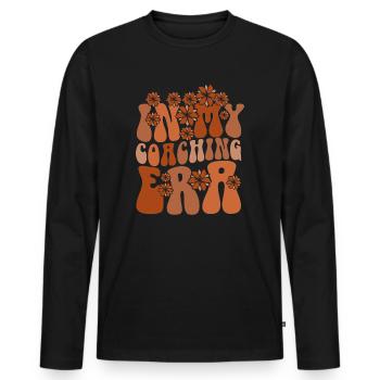 Coach Era Coaching Tees Sports Team Staff - Men's Premium Organic Long Sleeve Shirt - black - Front - Nico (187cm)