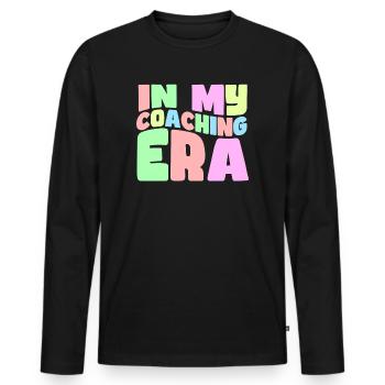 Coach Era Coaching Tees Sports Team Staff - Men's Premium Organic Long Sleeve Shirt - black - Front - Nico (187cm)