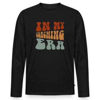 Coach Era Coaching Tees Sports Team Staff - Men's Premium Organic Long Sleeve Shirt - black - Front - Nico (187cm)