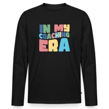 Coach Era Coaching Tees Sports Team Staff - Men's Premium Organic Long Sleeve Shirt - black - Front - Nico (187cm)