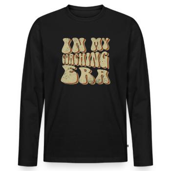 Coach Era Coaching Tees Sports Team Staff - Men's Premium Organic Long Sleeve Shirt - black - Front - Nico (187cm)