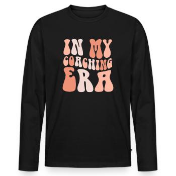 Coach Era Coaching Tees Sports Team Staff - Men's Premium Organic Long Sleeve Shirt - black - Front - Nico (187cm)
