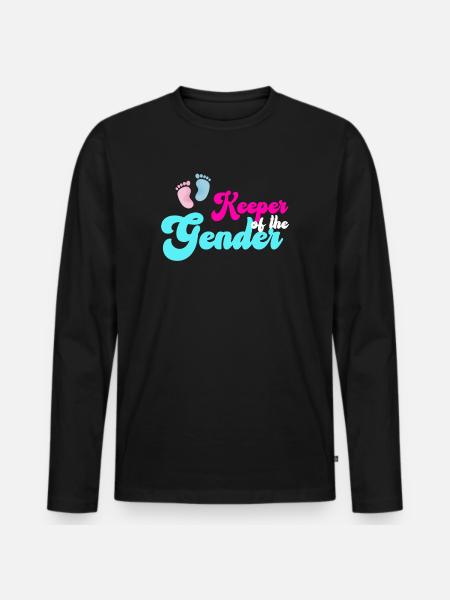 Keeper Of The Gender - Men's Premium Organic Long Sleeve Shirt - black