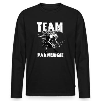 Pukwudgie Cryptid Folklore Myths - Men's Premium Organic Long Sleeve Shirt - black - Front - Nico (187cm)