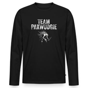 Pukwudgie Kryptide Folklore Mythen - Männer Premium Bio Langarmshirt - Schwarz - Vorne - Nico (187cm)