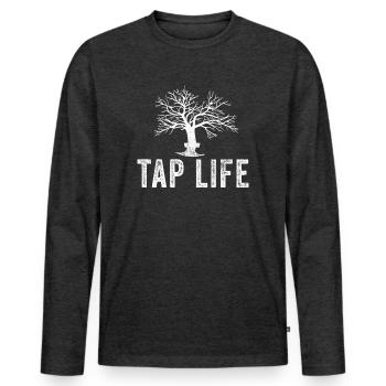 Maple Tapper Syrup Men Women Autumn - Men's Premium Organic Long Sleeve Shirt - heather anthracite - Front - Nico (187cm)