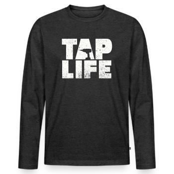Maple Tapper Syrup Men Women Autumn - Men's Premium Organic Long Sleeve Shirt - heather anthracite - Front - Nico (187cm)