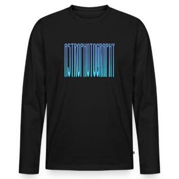 Astronomy Astrophotographer Stargazing - Men's Premium Organic Long Sleeve Shirt - black - Front - Nico (187cm)