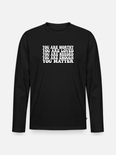 Depression and Bipolar Awareness: - Men's Premium Organic Long Sleeve Shirt - black