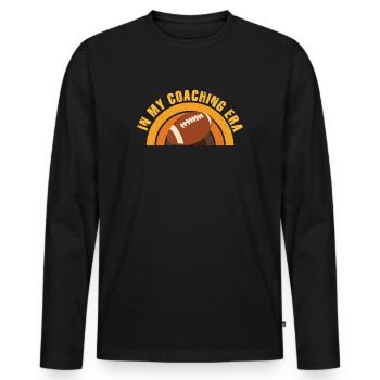 Proud Coach Apparel - Best Coach, Team - Men's Premium Organic Long Sleeve Shirt - black - Front - Nico (187cm)