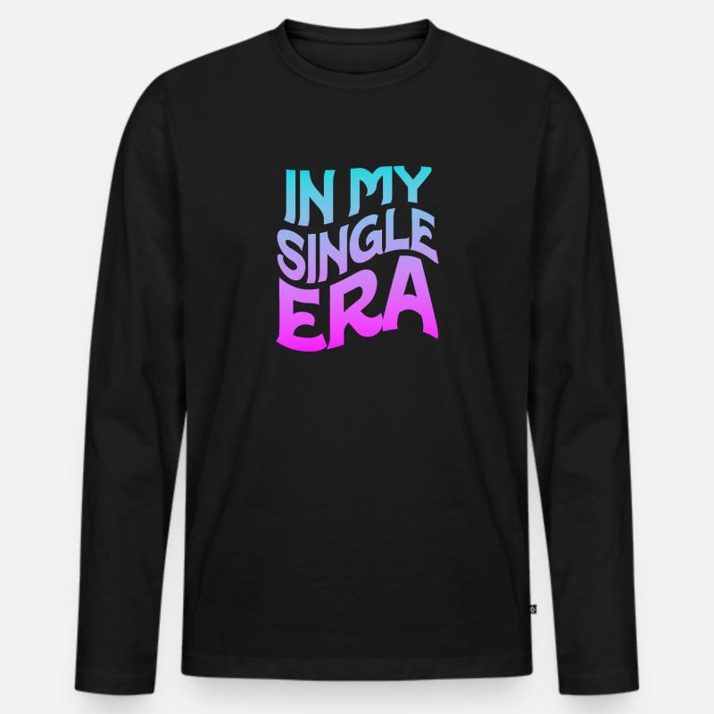 Lustiger Single-Liebeshumor: Der Perfekte - Männer Premium Bio Langarmshirt - Schwarz