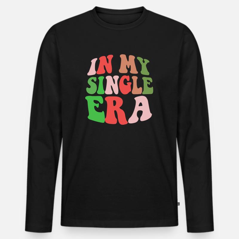Lustiger Single-Liebeshumor: Der Perfekte - Männer Premium Bio Langarmshirt - Schwarz