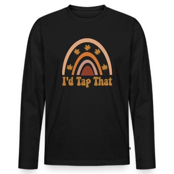 Maple Tree Essence Männer Frauen Lustig - Männer Premium Bio Langarmshirt - Schwarz - Vorne - Nico (187cm)