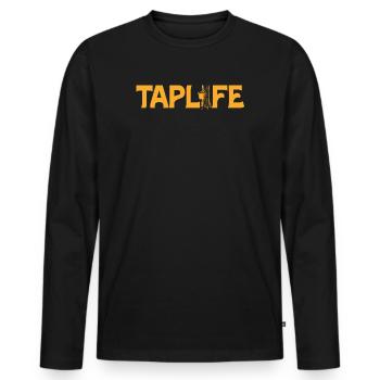 Maple Tapper Syrup Men Women Autumn - Men's Premium Organic Long Sleeve Shirt - black - Front - Nico (187cm)