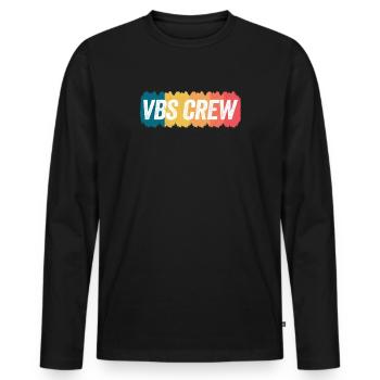 VBS Colorful Bible Vacation School Love - Men's Premium Organic Long Sleeve Shirt - black - Front - Nico (187cm)