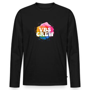 VBS Colorful Bible Vacation School Love - Men's Premium Organic Long Sleeve Shirt - black - Front - Nico (187cm)