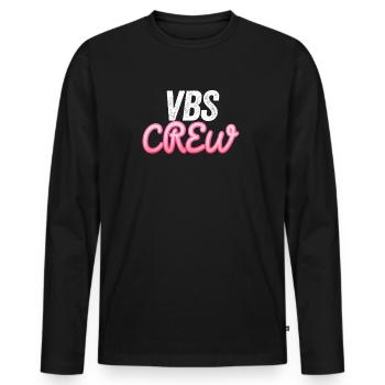 VBS Colorful Bible Vacation School Love - Men's Premium Organic Long Sleeve Shirt - black - Front - Nico (187cm)