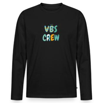 VBS Colorful Bible Vacation School Love - Men's Premium Organic Long Sleeve Shirt - black - Front - Nico (187cm)
