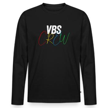 VBS Colorful Bible Vacation School Love - Men's Premium Organic Long Sleeve Shirt - black - Front - Nico (187cm)
