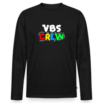 VBS Colorful Bible Vacation School Love - Men's Premium Organic Long Sleeve Shirt - black - Front - Nico (187cm)