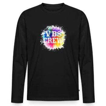 VBS Colorful Bible Vacation School Love - Men's Premium Organic Long Sleeve Shirt - black - Front - Nico (187cm)