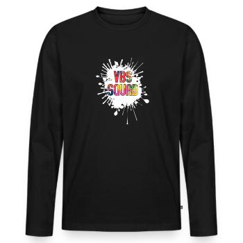 VBS Summer Love Squad Christian Bible - Men's Premium Organic Long Sleeve Shirt - black - Front - Nico (187cm)