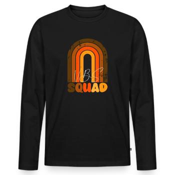 VBS Summer Love Squad Christian Bible - Men's Premium Organic Long Sleeve Shirt - black - Front - Nico (187cm)