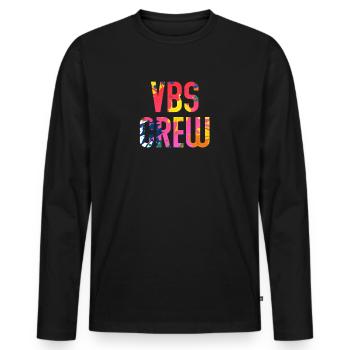 VBS Colorful Bible Vacation School Love - Men's Premium Organic Long Sleeve Shirt - black - Front - Nico (187cm)