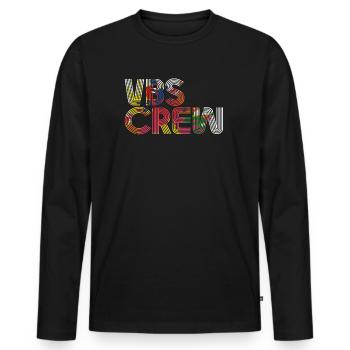VBS Colorful Bible Vacation School Love - Men's Premium Organic Long Sleeve Shirt - black - Front - Nico (187cm)