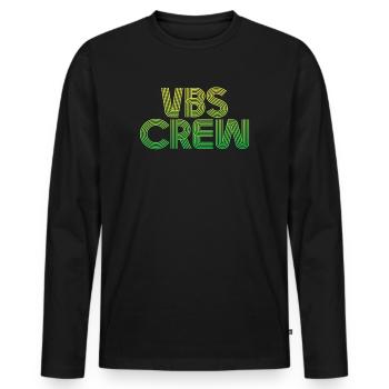 VBS Colorful Bible Vacation School Love - Men's Premium Organic Long Sleeve Shirt - black - Front - Nico (187cm)