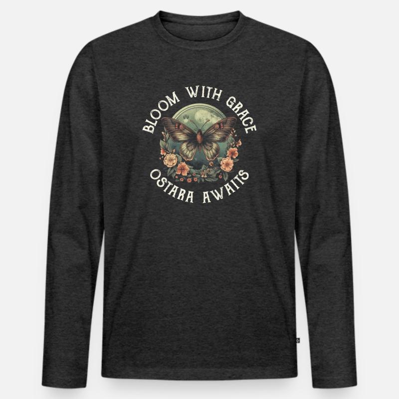 Ostara Witch Moon Eostre Spring Eastern Men's Premium Organic Long Sleeve Shirt