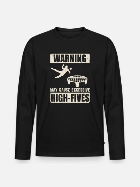 Spike Ball Spikeball Roundnet - Men's Premium Organic Long Sleeve Shirt - black