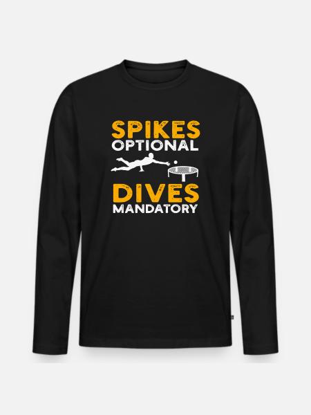 Spike Ball Roundnet Beach Game - Men's Premium Organic Long Sleeve Shirt - black