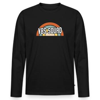 Vbs Crew Love Summer Bible School - Men's Premium Organic Long Sleeve Shirt - black - Front - Nico (187cm)
