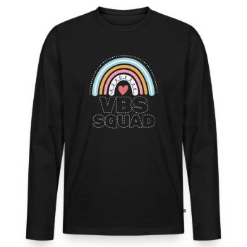Vbs Crew Love Summer Bible School - Men's Premium Organic Long Sleeve Shirt - black - Front - Nico (187cm)