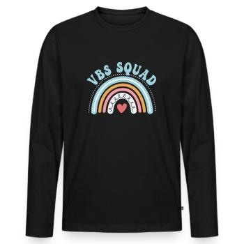 Vbs Crew Love Summer Bible School - Men's Premium Organic Long Sleeve Shirt - black - Front - Nico (187cm)