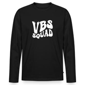 Vbs Crew Love Summer Bible School - Men's Premium Organic Long Sleeve Shirt - black - Front - Nico (187cm)